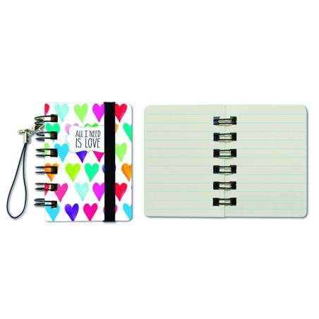 Mini carnet pluie "After rain comes rainbow"