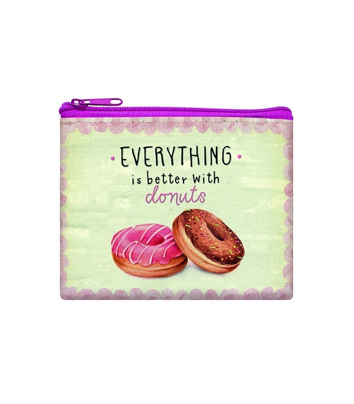 Porte-monnaie "Everything is better with donuts"