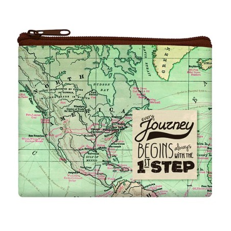 Porte-monnaie "Every journey begins with the 1st step"