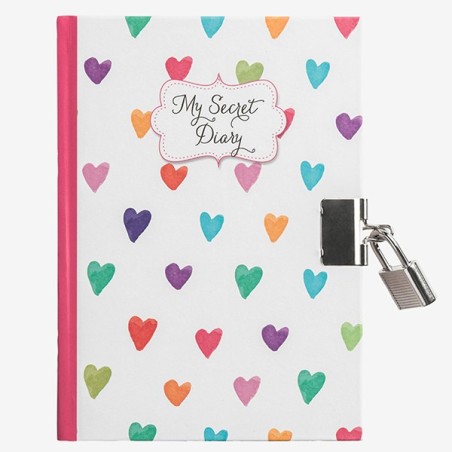 Journal intime avec cadenas, donuts