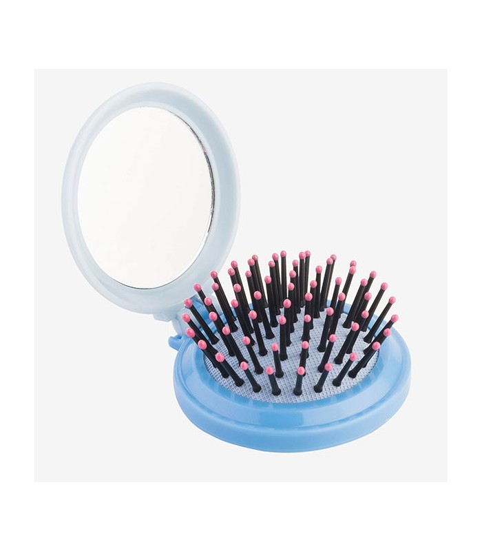 Brosse à cheveux + miroir "Good luck"