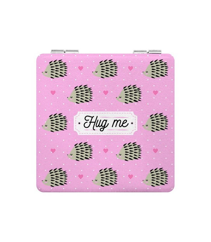 Miroir de poche "Hug me"