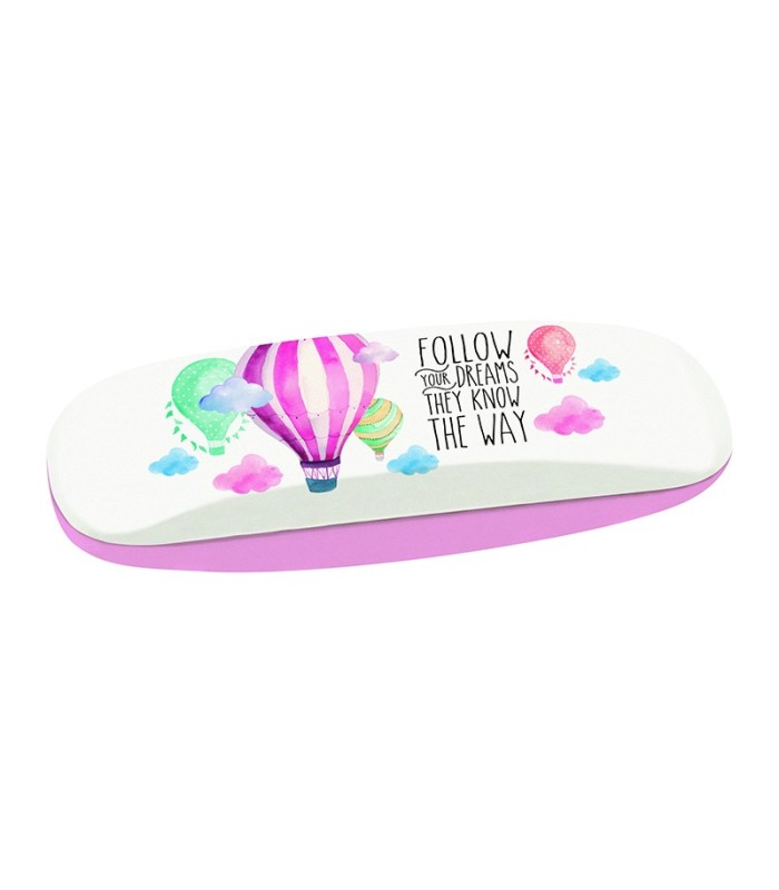 Etui à lunettes et stylos "Follow your dreams they know the way"