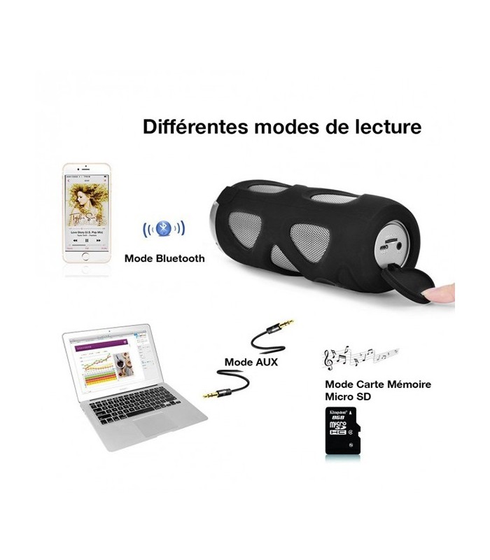 Enceinte Bluetooth transportable anti-choc et résistante à l'eau