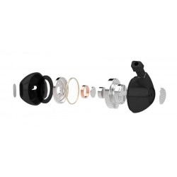 Oreillette mains libres avec micro, blanc