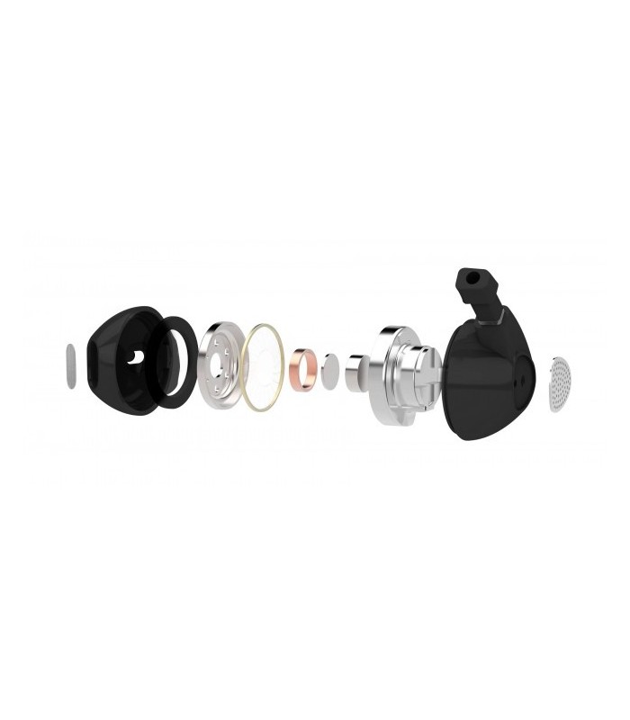 Oreillette mains libres avec micro, blanc