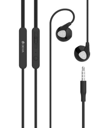 Oreillette mains libres avec micro, noir
