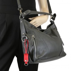 Câble porte-clés sortie micro USB et iPhone rouge