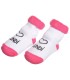 Coffret 7 paire de chaussettes pour filles, roses