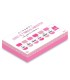 Coffret 7 paire de chaussettes pour filles, roses