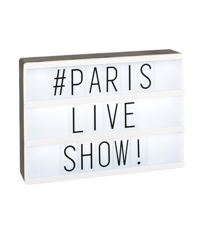 Boîte lumineuse à messages, grand modèle