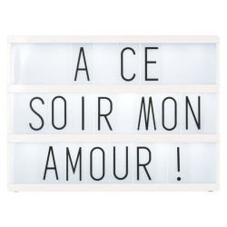 Boîte lumineuse à messages, petit modèle