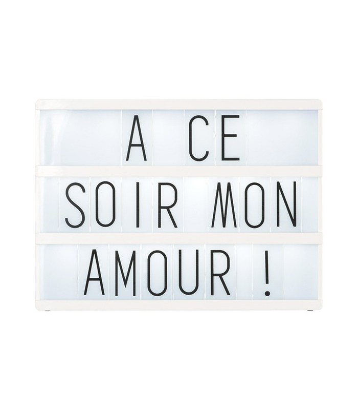 Boîte lumineuse à messages, petit modèle