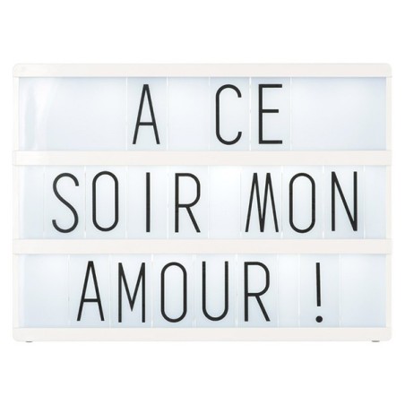 Boîte lumineuse à messages, petit modèle