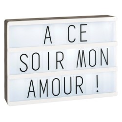 Boîte lumineuse à messages, petit modèle