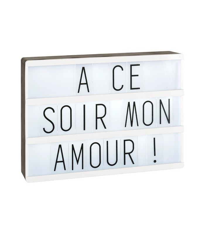 Boîte lumineuse à messages, petit modèle