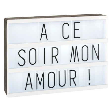 Boîte lumineuse à messages, grand modèle