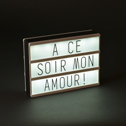 Boîte lumineuse à messages, grand modèle