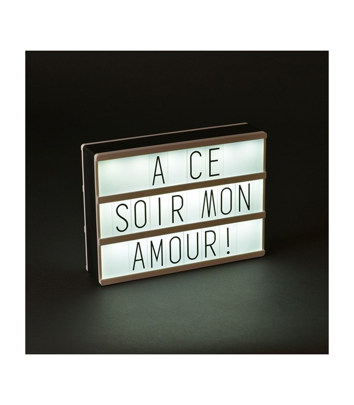 Boîte lumineuse à messages, grand modèle
