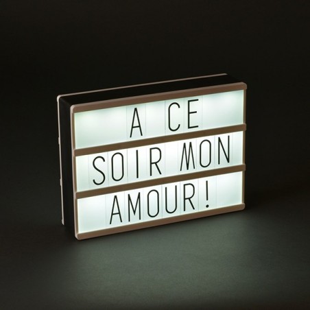 Boîte lumineuse à messages, grand modèle