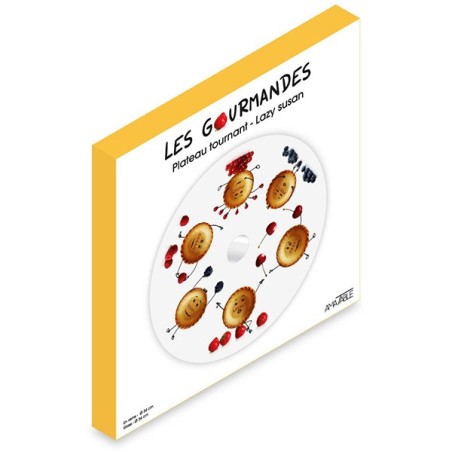 Plateau tournant "Les Gourmandes"