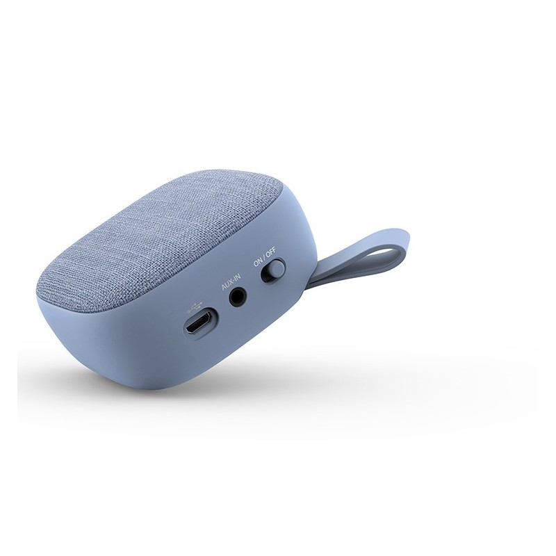 Mini enceinte en tissu, bleu ciel