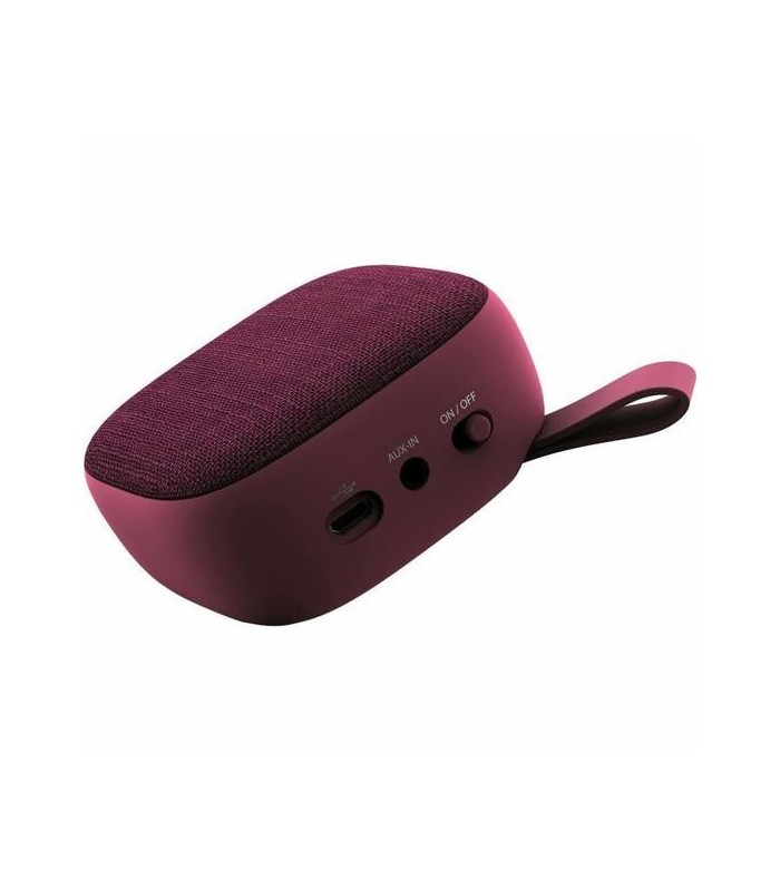 Mini enceinte en tissu, bordeaux