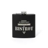 Flasque en inox 180mL Bistrot, noir