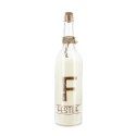 Bouteille lumineuse, lettre F "Festive"