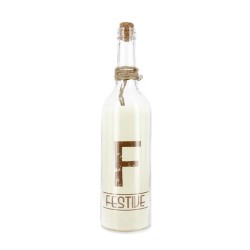 Bouteille lumineuse, bleue