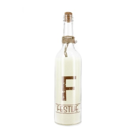 Bouteille lumineuse, bleue