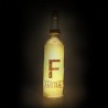 Bouteille lumineuse, lettre F "Festive"