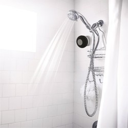 Haut-parleur pour la douche, étanche noir