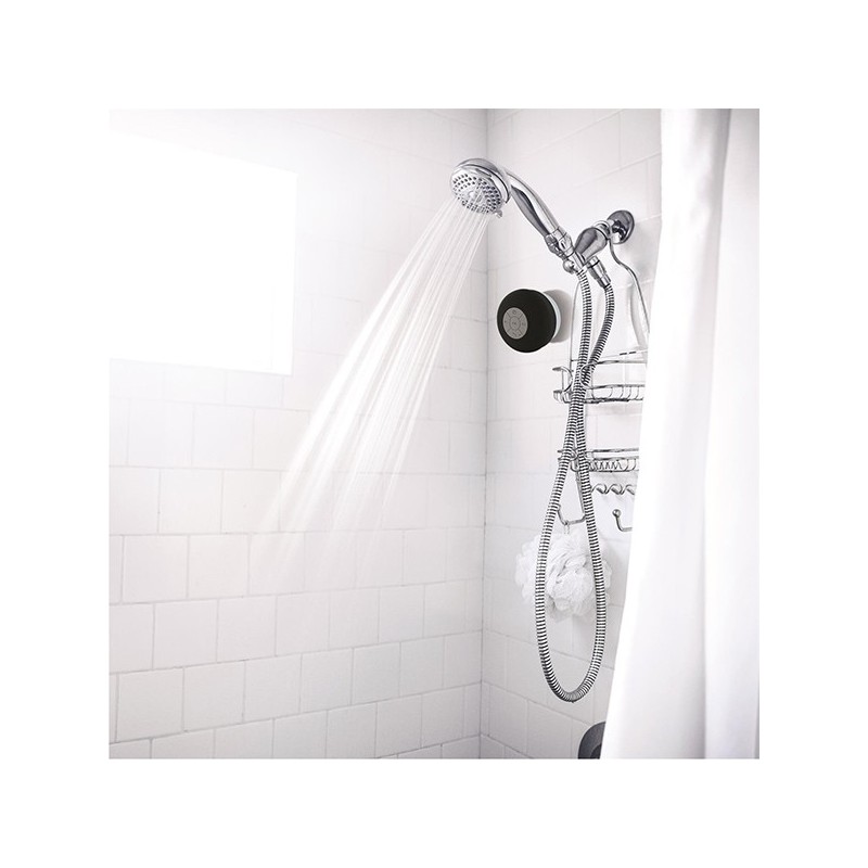 Haut-parleur pour la douche, étanche noir
