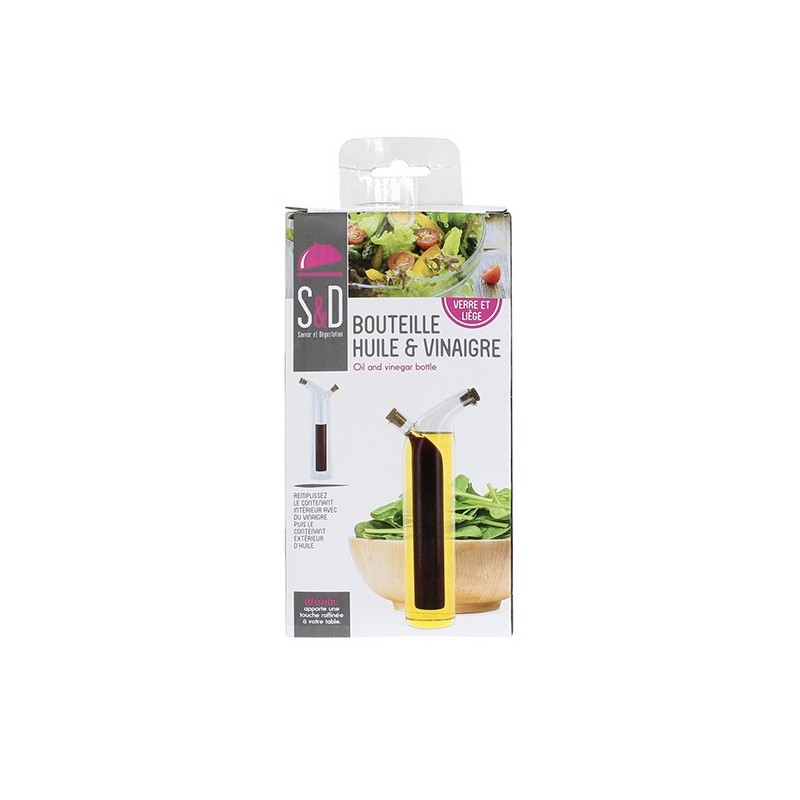 Bouteille 2 en 1 huile/vinaigre
