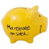 Tirelire Cochon "Futur Milliardaire", argent