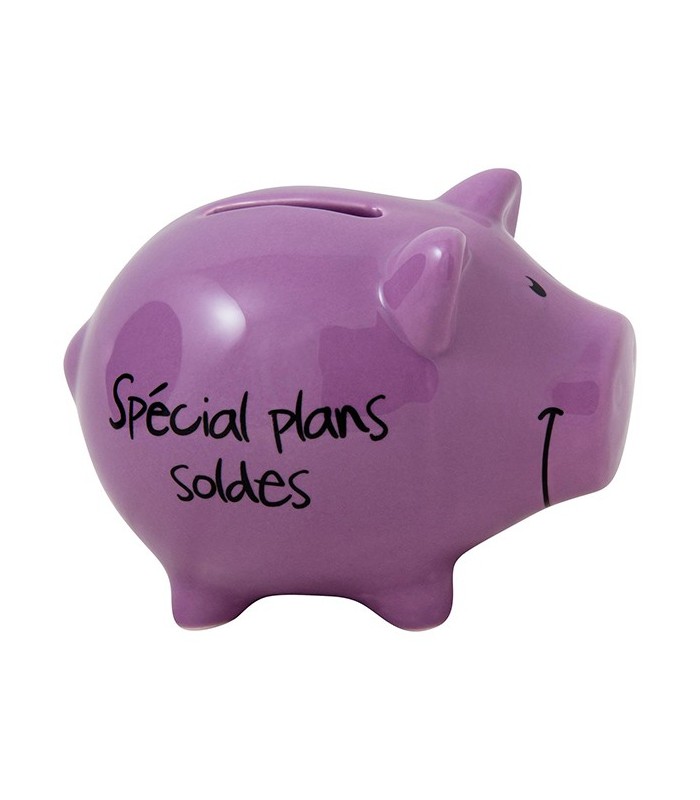 Tirelire Cochon "Futur Milliardaire", argent