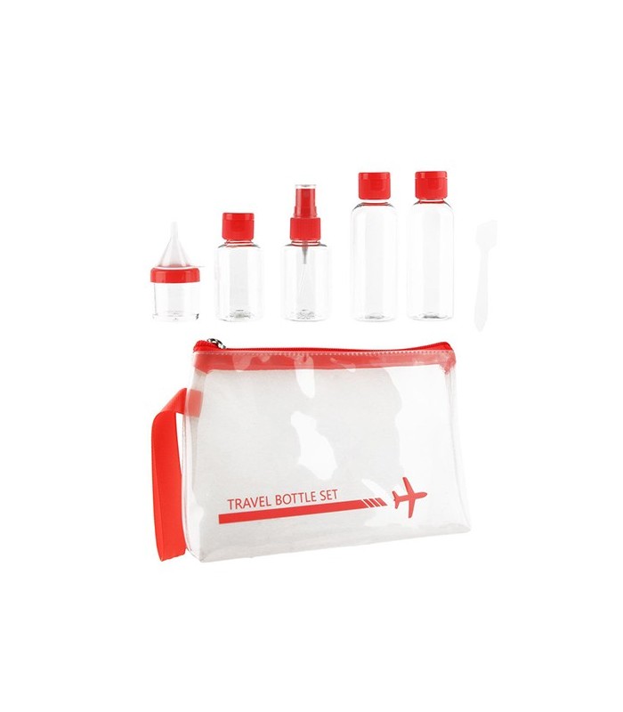 Kit de voyage avec 5 flacons, corail