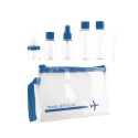 Kit de voyage avec 5 flacons, bleu