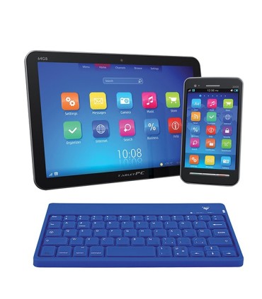 Clavier 8" connecté Bluetooth en silicone noir