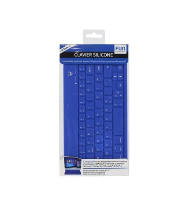 Clavier 8" connecté Bluetooth en silicone noir