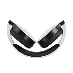 Casque compatible Bluetooth, blanc