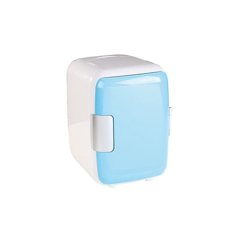 Mini Frigo 4 L AC/DC, bleu et blanc