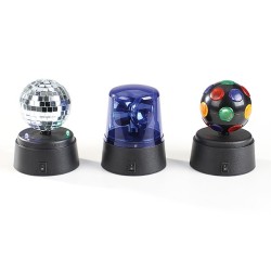 Set de 3 mini jeux de lumière disco