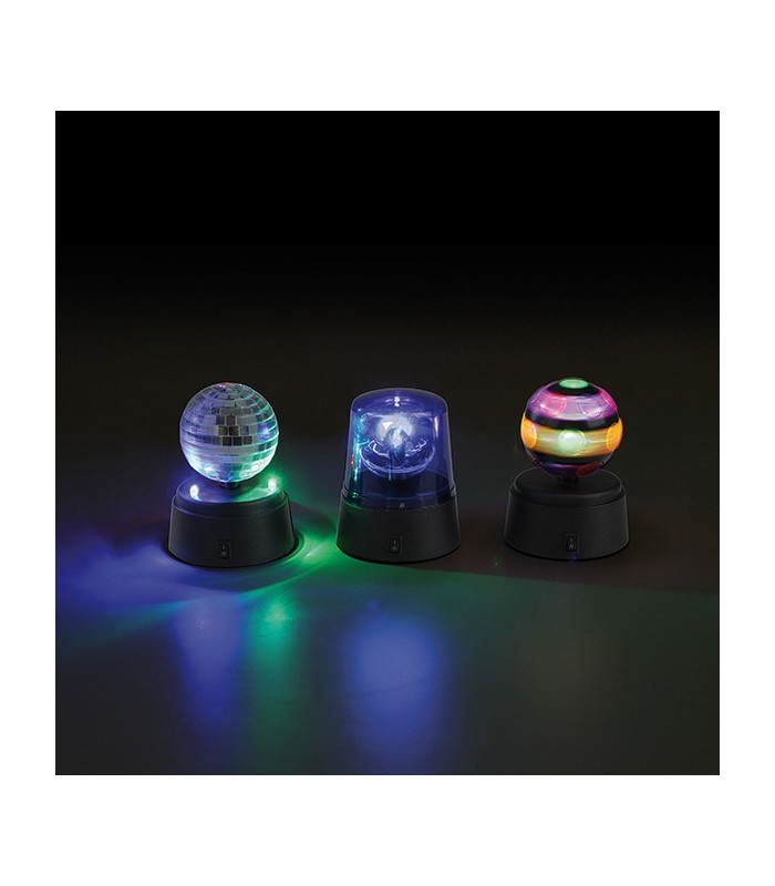 Set de 3 mini jeux de lumière disco