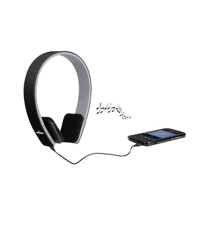Casque compatible Bluetooth, noir