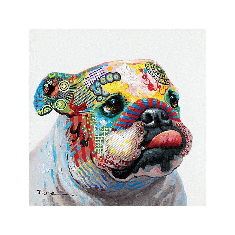Toile Bulldog 60 cm x 60 cm