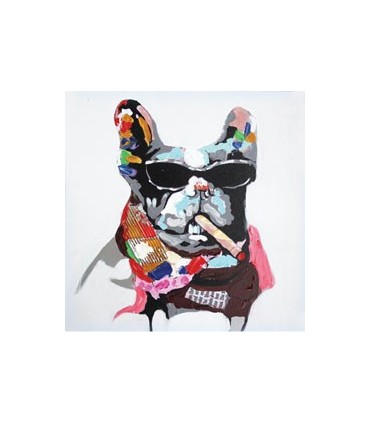 Mini Toile Bulldog 40 cm x 40 cm
