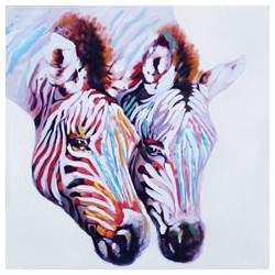 Mini Toile Zèbre 40 cm x 40 cm