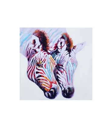 Mini Toile Zèbre 40 cm x 40 cm